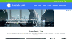 Desktop Screenshot of gruposaludyvida.net